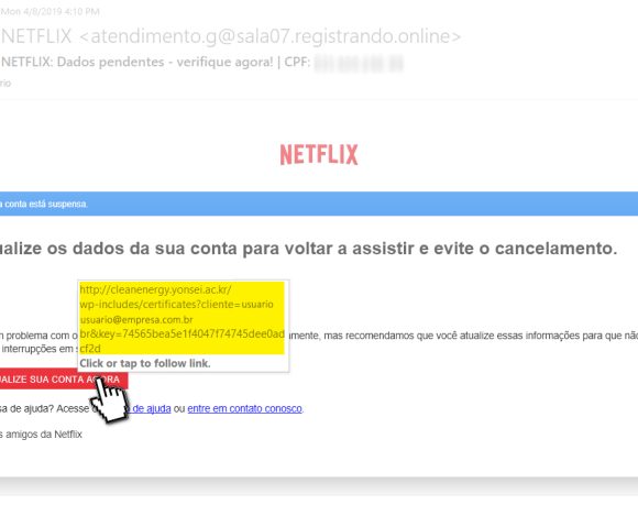 dica2B_screen2 E-mail com link malicioso